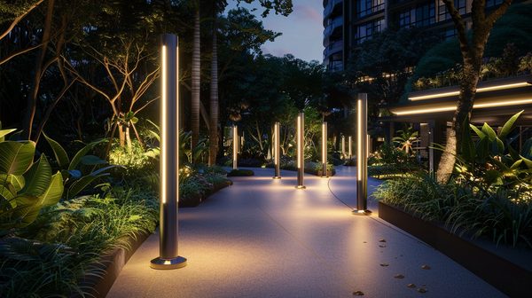 Lumenevo | poteaux et projecteurs d'éclairage extérieur innovant